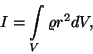\begin{displaymath}I=\int\limits_V\varrho r^2dV,\end{displaymath}