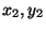 $x_2,y_2$