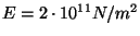 $E=2\cdot 10^{11}N/m^2$