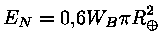 E_N = 0,6 * W_B * pii * R_opluss^2